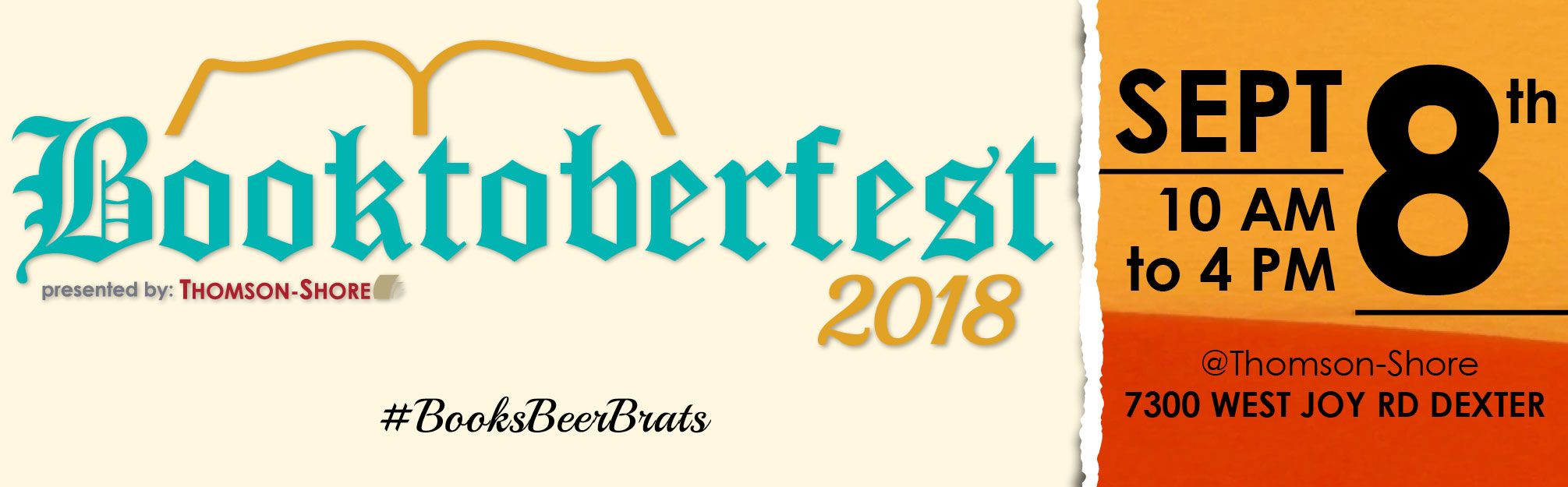 Booktoberfest September 8, 2018